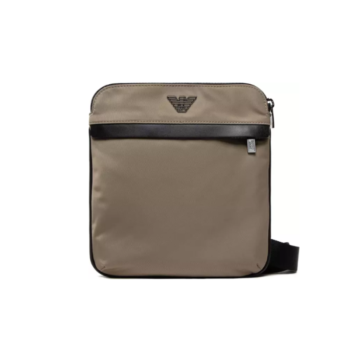 Emporio Armani Beige Nylon Messenger Bag