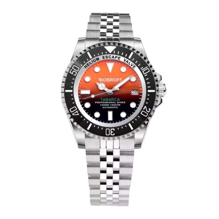 Bobroff Silver Stainless Steel Watch
