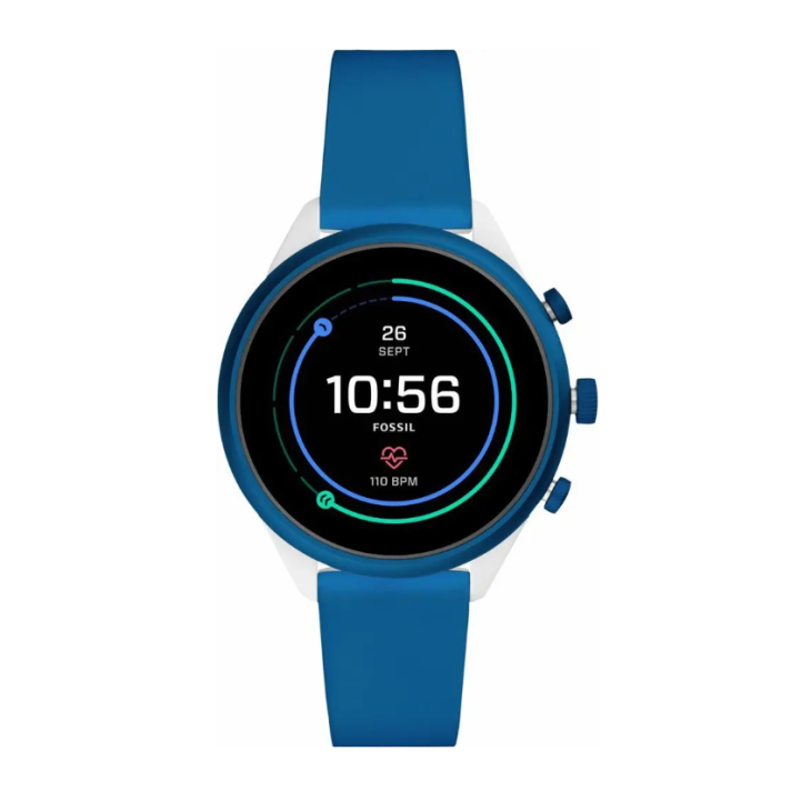 Fossil Blue Silicone Watch