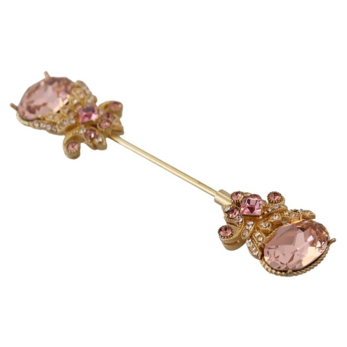 Elegant Gold-Toned Sterling Silver Brooch