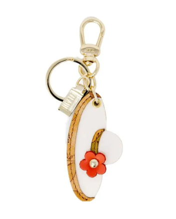 Alviero Martini Prima Classe Beige Polyester Keychain