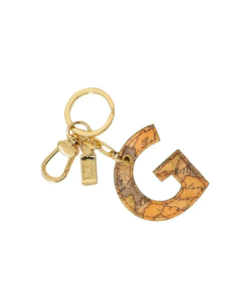Alviero Martini Prima Classe Beige Polyethylene Keychain