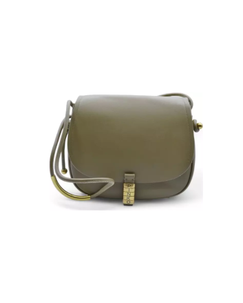 PINKO Green Leather Women Crossbody Bag