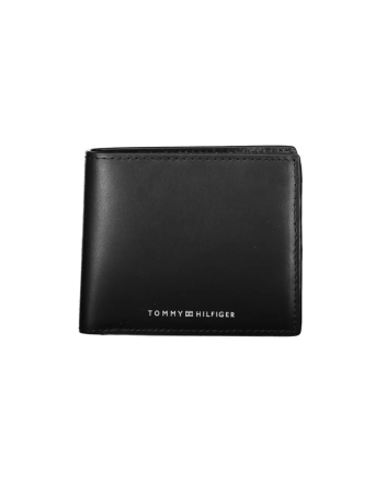 Tommy Hilfiger Elegant Black Leather Bifold Men's Wallet