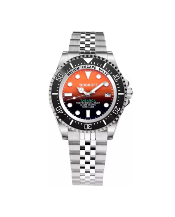 Bobroff Silver Stainless Steel Watch