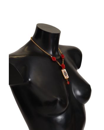 Queen Card Deck Crystal Necklace