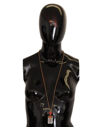 Elegant Gold & Crystal Charm Necklace